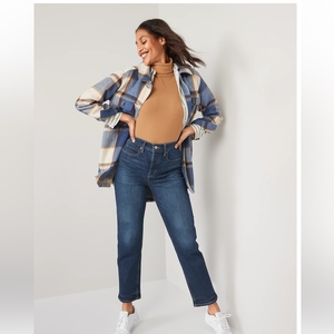 OLD NAVY Extra‎ High Rise Sky High Straight Sz 4